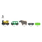Brio World Train Rhino Safari - Accessoire Circuit de train en bois - Ravensburger - Mixte des 3 ans - 33964