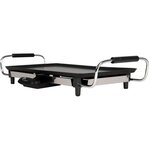 LITTLE BALANCE 8273 Happy Plancha 50, Plancha électrique 4-6 personnes, Anti-adhésive, Tous types d'aliments, 2000W, Noir / Inox