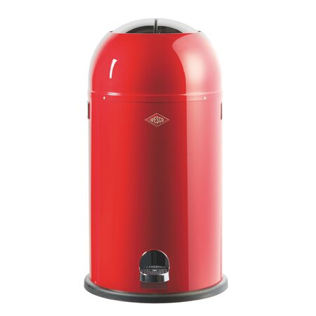 Poubelle kickmaster wesco rouge