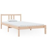 vidaXL Cadre de lit Bois massif 100x200 cm