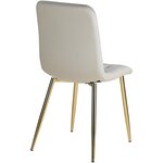 Chaise Salle à Manger Crème Design Moderne