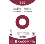 Paquet 100 Fiches Sous Film - Bristol Dots Non Perforé - 125x200mm - X 12 - Exacompta