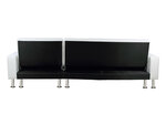 Canapé d'angle convertible et réversible "Theo" - 258 x 82/147 x 82 cm - 4 places - Blanc
