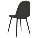 vidaXL Chaises à manger lot de 2 45x53 5x83 cm noir similicuir