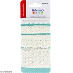 Ruban dentelle Blanc 4x50cm