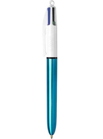 Stylo à bille rétractable 4colours shine  tracé: 0 32 mm bic