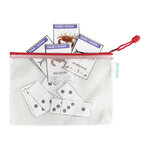 Pochettes à zip a5 tarifold couleur - sachet de 8 - rouge