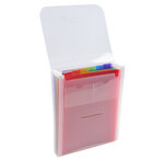 Trieur Valisette Vertical 6 Compartiments Crystal - A4 - X 5 - Exacompta