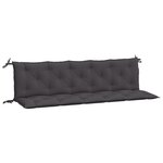 vidaXL Coussins de banc de jardin 2 Pièces anthracite tissu Oxford