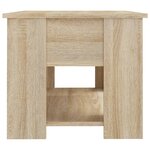 vidaXL Table basse Chêne sonoma 79x49x41 cm Bois d'ingénierie