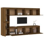 vidaXL Meubles TV 6 Pièces Marron miel Bois massif de pin