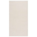 vidaXL Tapis shaggy doux lavable 80x150 cm Antidérapant Crème
