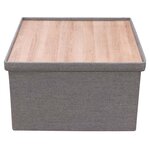 Coffre rangement xxl pouf réversible table basse