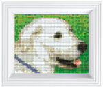 PIXEL Kit créatif tableau avec cadre 14x17cm Chien