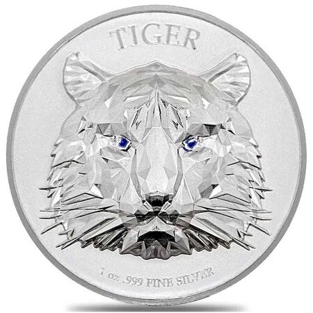 Pièce de monnaie en Argent 5000 Francs g 31.1 (1 oz) Millésime 2022 MULTIFACETED TIGER