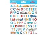 80 Autocollants - Alphabet - Voitures