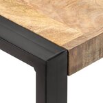 vidaXL Table de salle à manger 60x60x75cm Bois de manguier massif brut