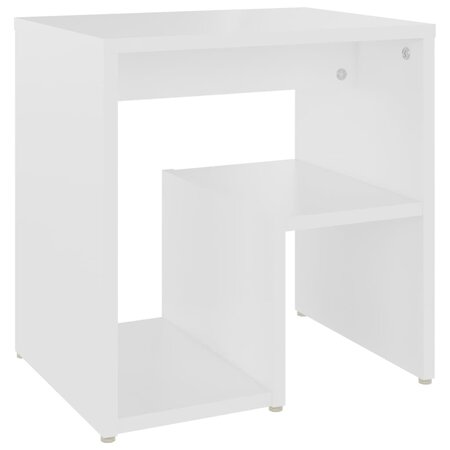 vidaXL Table de chevet Blanc 40x30x40 cm Aggloméré