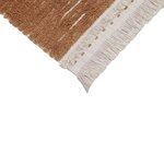 Tapis coton réversible - beige et camel - 170 x 240 cm
