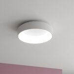 Wofi plafonnier à led cameron 45x11 cm blanc