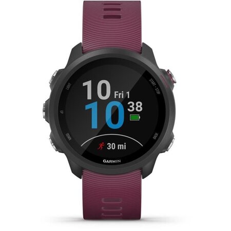 Garmin Forerunner 245 - Montre GPS connectée pour la course avec fonctions d'entraînement avancées -  Merlot