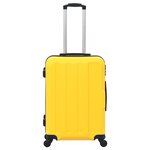 vidaXL Valise rigide 3 Pièces Jaune ABS
