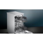 Lave-vaisselle pose libre siemens sr23hw48ke - 9 couverts - moteur induction - largeur 45cm - 46db - blanc
