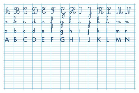 Tableau souple pelliculé effaçable à sec 'Alphabet & Seyes recto verso' 80 x 120 cm BOUCHUT