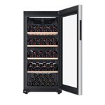 Haier hws116gae - cave à vin de vieillissement - pose libre - 116 bouteilles h126.5 x l59 5 cm - noir