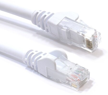 Câble/Cordon réseau RJ45 Dexlan Catégorie 6 FTP (F/UTP) Droit 30m (Blanc)