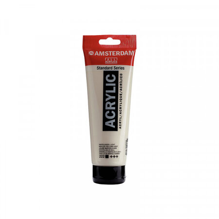 Tube peinture acrylique jaune de naples clair 250 ml - amsterdam royal talens