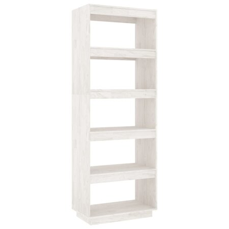 vidaXL Bibliothèque/Séparateur de pièce Blanc 60x35x167 cm Pin massif