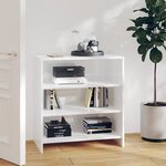 vidaXL Buffet Blanc brillant 70x40 5x75 cm Aggloméré