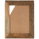 vidaXL Cadres photo 2 Pièces 34x40cm Bois de récupération solide et verre