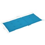 vidaXL Chaises inclinables de jardin avec coussins 8 Pièces Teck solide