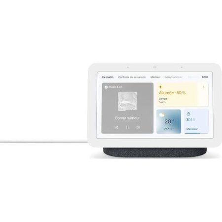 Assistant Vocal Google Nest Hub 2ème génération - Anthracite