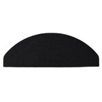 vidaXL Tapis d'escalier autocollants 15 Pièces 65x22 5x3 5 cm Noir