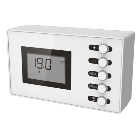 Radiateur sèche-serviette électrique 500w à inertie sèche blanc - soufflerie 1000w - ecran lcd - barres plates