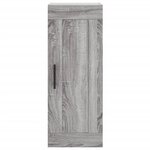 vidaXL Buffet haut Sonoma gris 34 5x34x180 cm Bois d'ingénierie
