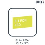 Wofi lampe de table à led cesena noir