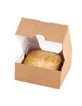 (lot   50 boîtes) boîte carton avec fenêtre 20 x 20 x 4cm