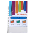 Sachet De 100 Pochettes Perforées Polypropylène Lisse Qualité + - A4 - Cristal - X 10 - Exacompta