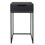 Coiffeuse compacte en bois abott noir
