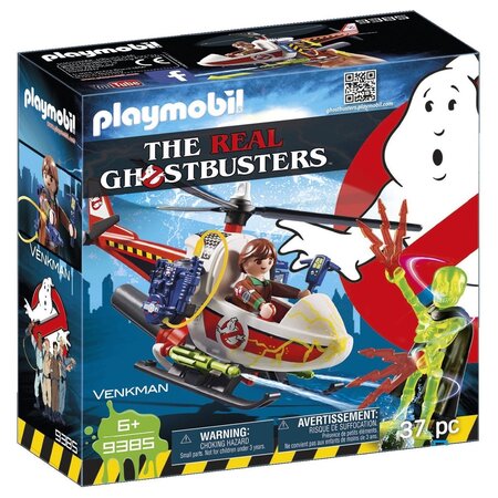 PLAYMOBIL 9385 The Real Ghostbusters - Venkman Avec Hélicoptère