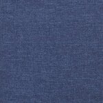 vidaXL Lit à sommier tapissier avec matelas Bleu 180x200 cm Tissu