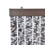 vidaXL Moustiquaire Marron et beige 100 x 220 cm Chenille