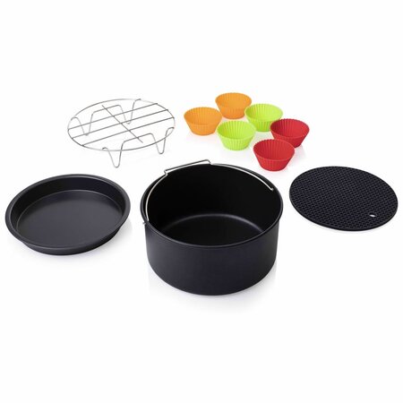 Princess Set d'accessoires de friteuse 10 Pièces 5 2 L Métal et silicone