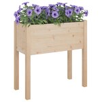 vidaXL Jardinière 70x31x70 cm Bois de pin massif