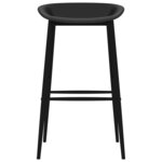 vidaXL Chaises de bar lot de 2 noir