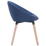 vidaXL Chaises à manger lot de 2 bleu tissu